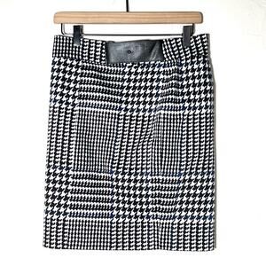 Michael Kors black and blue business casual pencil skirt size 4 petite 4P B182